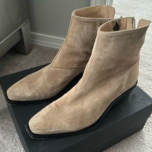 Allsaints Suede Zip Boots
